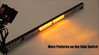 Xprite Amber Traffic Advisor Flash Strobe 6 LED Lightbar