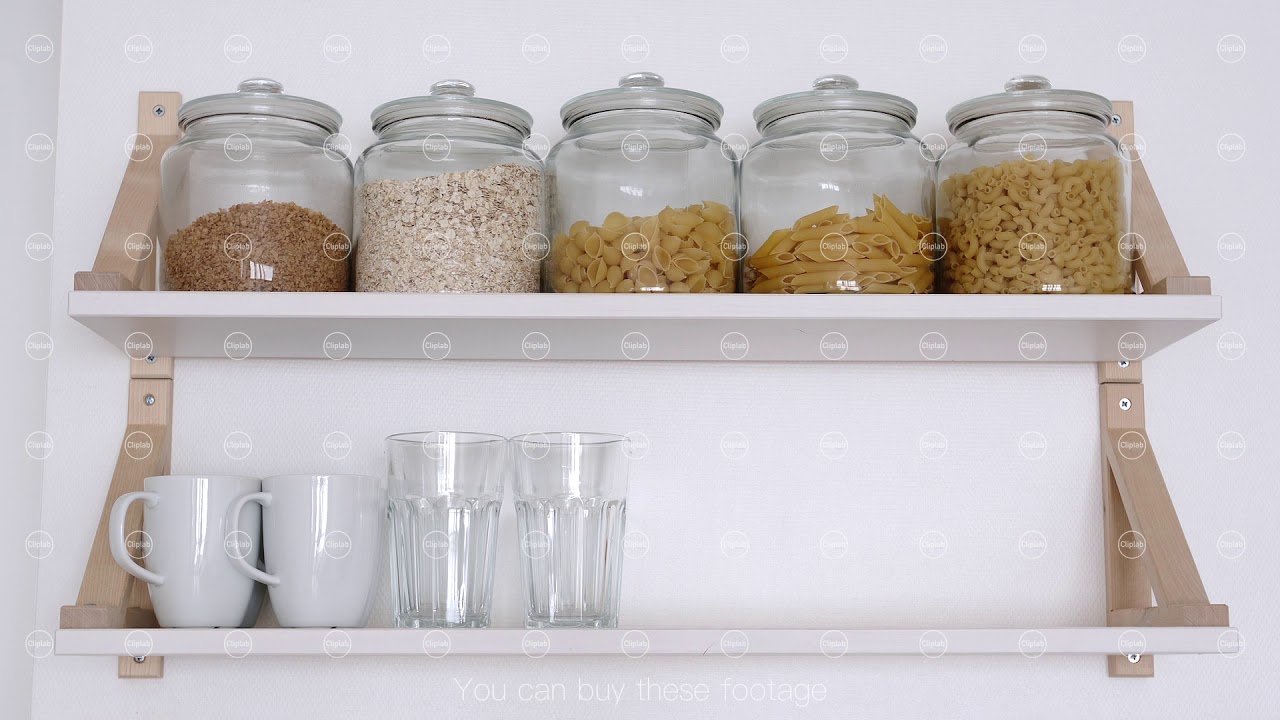 Kitchen cupboard shelves are filling with crockery Stop Motion YouTube