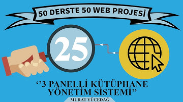 50 Derste 50 Web Projesi 25 ~ 3 Panelli Kütüphane Yönetim Sistemi