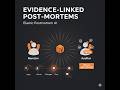 Demo Video of Postmortem AI — Evidence-backed incident post-mortems with Elasticsearch Agent Builder