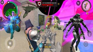 Rope Hero mavia City Ninja girl fighting video full HD 2024 #viral screenshot 5