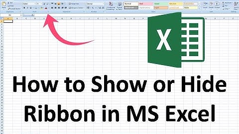 How to Hide or Unhide Ribbon in MS Excel in Hindi 2020