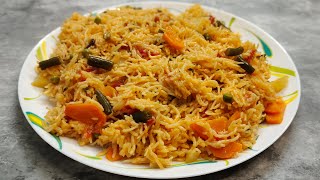 Instant Vegetable Biryani In Cooker | Simple And Easy Vegetable Biryani | @ArizanCookbook .