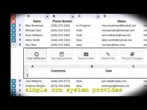 Simple CRM System teaser - watch the world's simplest CRM in action!