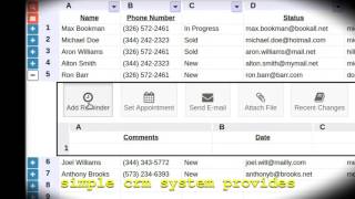 Simple CRM System teaser - watch the world's simplest CRM in action!