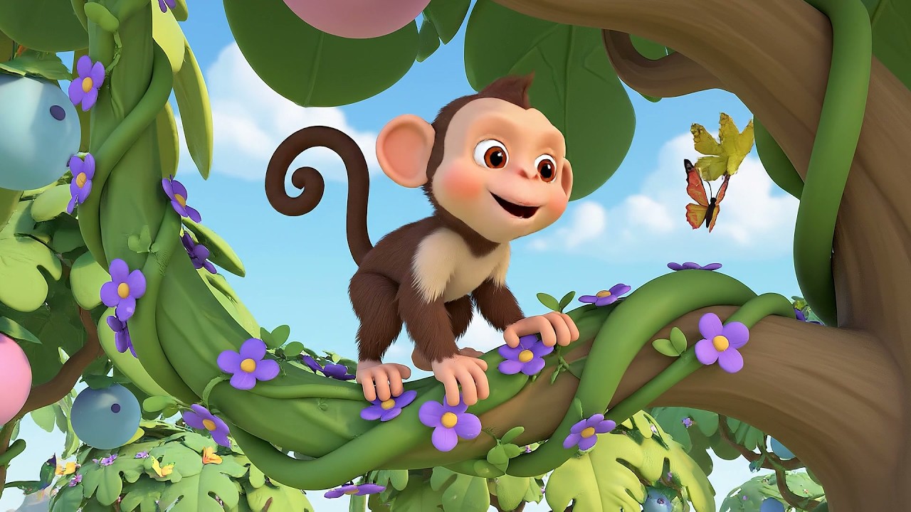 El Mono Tonto se Balancea Uu Uu Aa | Canciones de Animales y Selva para Niños