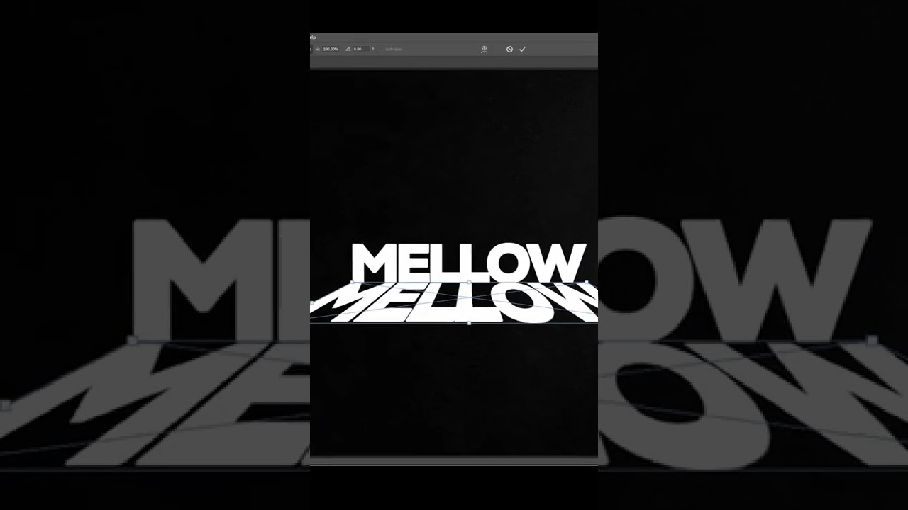 Make Perspective Reflection Text in Photoshop