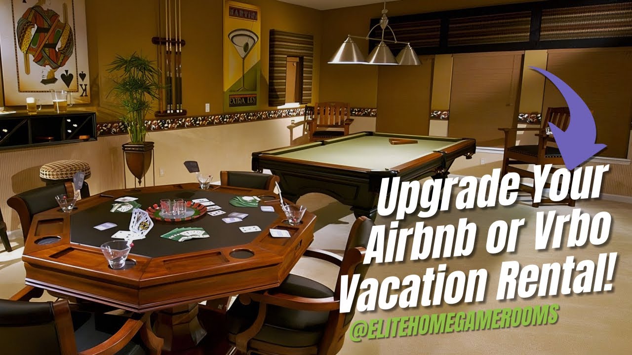 Improve Your Airbnb And Vrbo Rental Listings with a Dedicated Game Room
