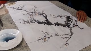 White Plum Blossom Painting - Chinese Painting