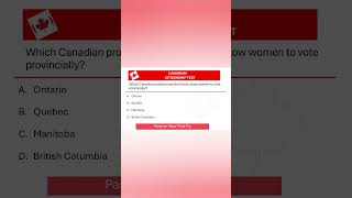 Which Canadian province was the first to allow women to vote provincially? #discovercanada #canada