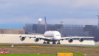 Singapore AIRBUS A380 Beautiful TAKEOFF from Frankfurt Airport