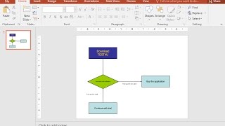 Delete the arrow connector between the Decision and the Proccess shapes. (Buy the application).... screenshot 5
