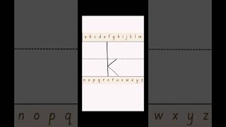 How do you write lowercase letter k #alphabet #handwriting