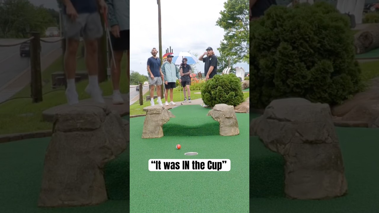 Craziest Mini Golf Lip Out EVER.. 😳