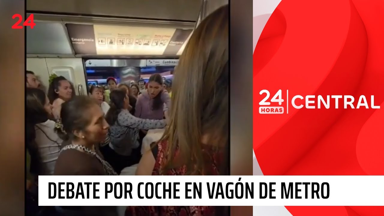 Video viral desata debate por choche en vagón de Metro | 24 Horas TVN Chile