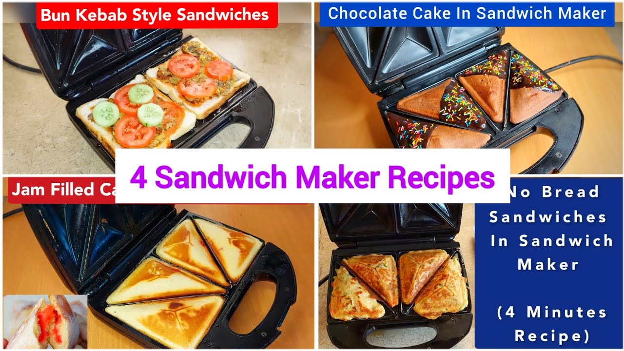 4 Quick & Easy Sandwich Maker Recipes 