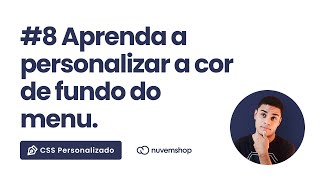 Como alterar a cor do menu com CSS na NUVEMSHOP