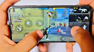 Poco M4 5g : free fire handcam gameplay 2 finger hud hub