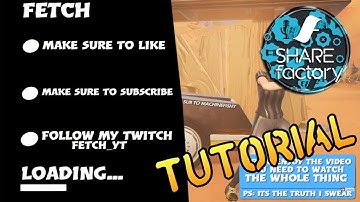 How To Make A LOADING SCREEN Intro On Sharefactory!!!