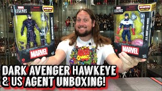 Dark Avenger Hawkeye & Us Agent Marvel Legends Unboxing & Review!