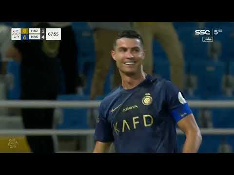 هدف كريستيانو رونالدو على الحزم النصر و الحزم دوري روشن السعودي 23 24