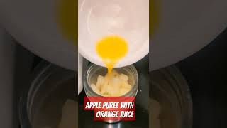 How to make apple puree | starting from 5 months apple babyfood shorts shortsfeed