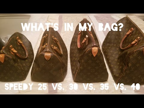 Louis Vuitton Speedy Comparison (25, 30, 35, 40) - A World Of Goods For  You, LLC