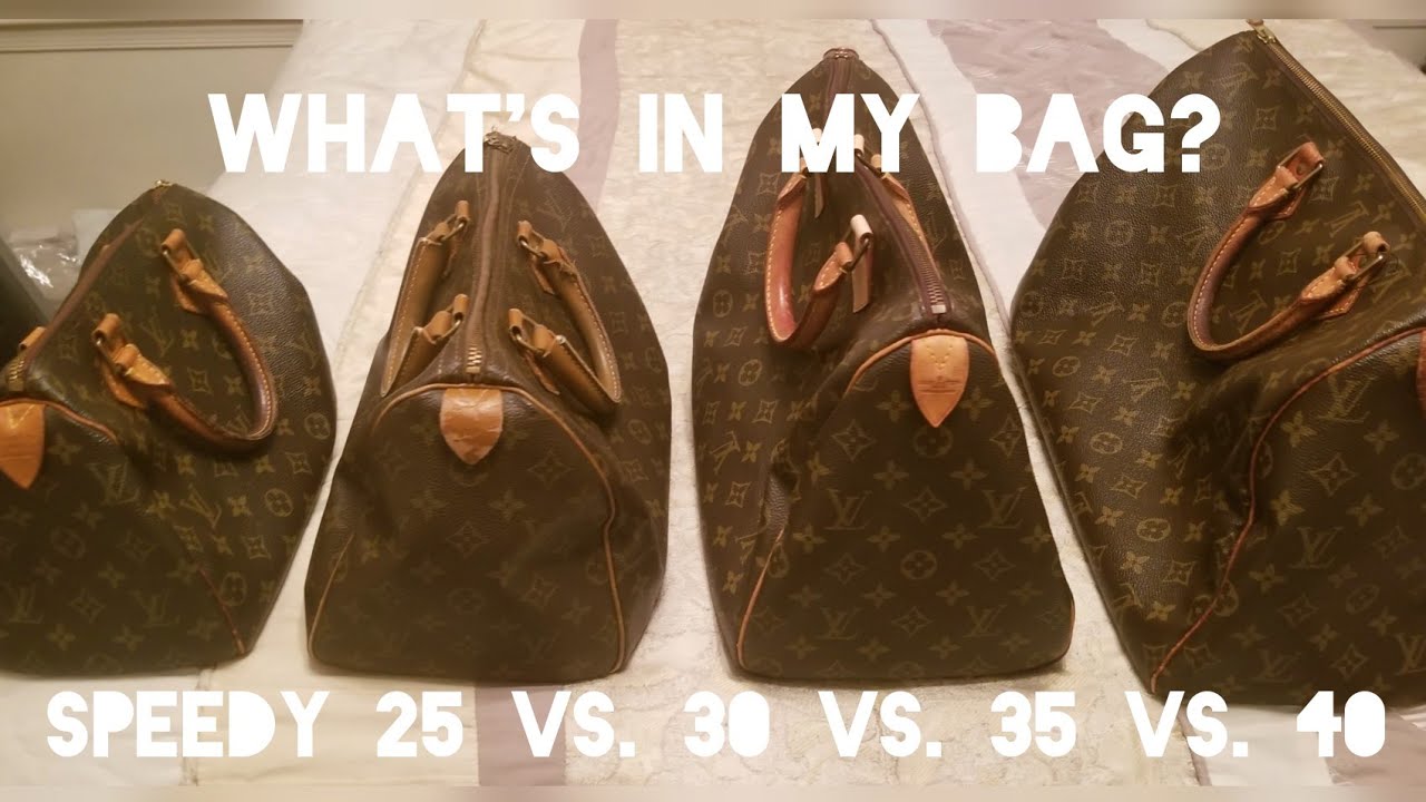 COMPARISON: Louis Vuitton Speedy 25 vs 30 vs 35