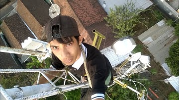 Sensasi Panjat Tower Wifi Triangle 40 Meter