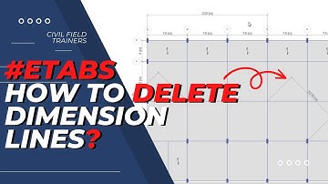 Etabs Tips: How to Delete Dimension lines in Etabs?