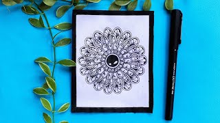 How To Draw Mandala Art For Beginners || Mini Mandala Art || Baishakhi Deb