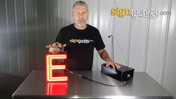 Exposed Neon Channel Letters