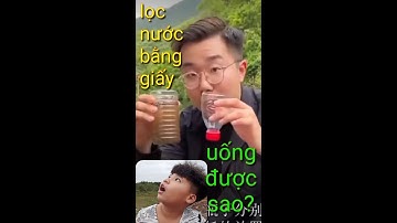 Lọc nước bằng giấy mà uống được thật sao?