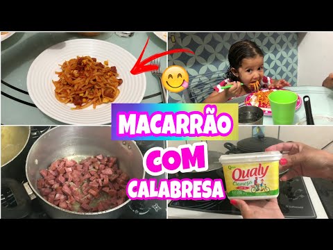 COZINHANDO COMIGO: MACARRÃO COM CALABRESA COM MOLHO VERMELHO | MEIGA E INDELICADA