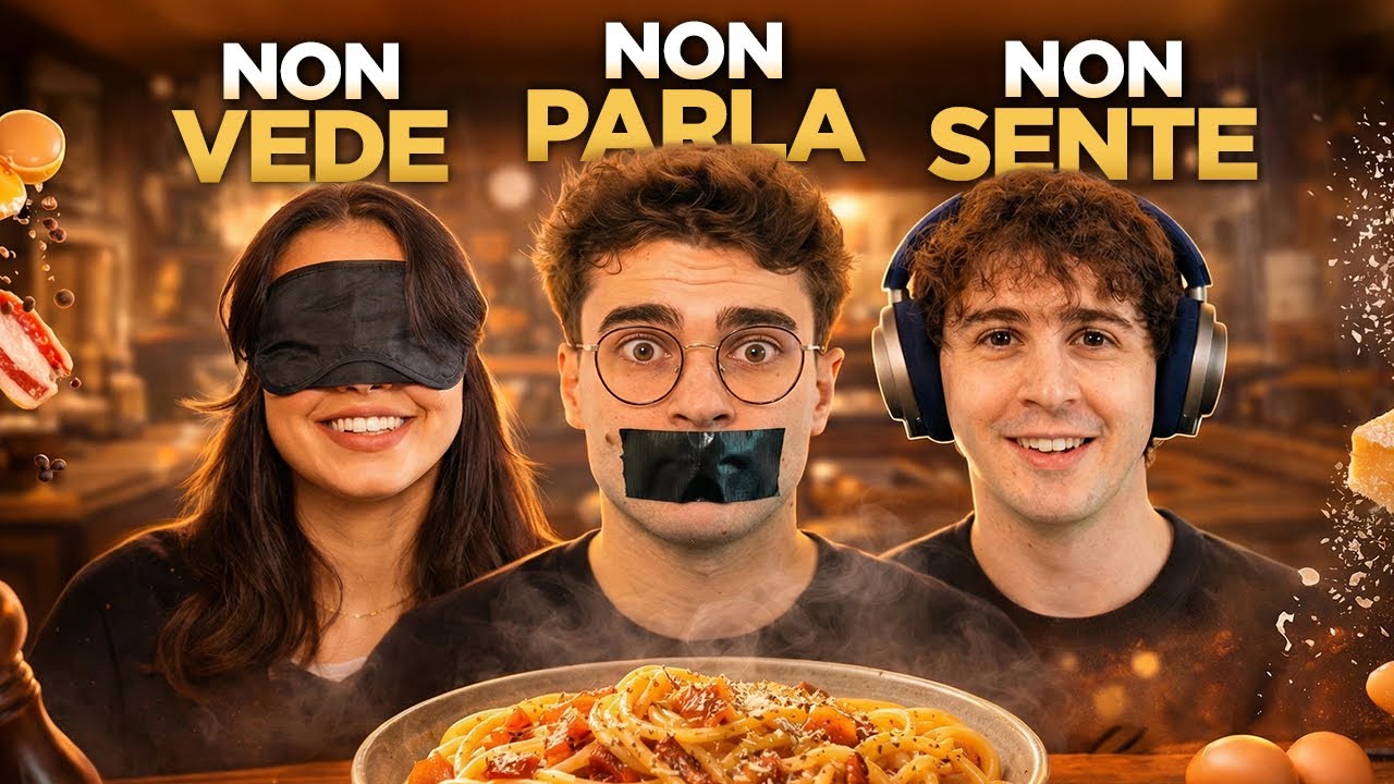 UNO NON VEDE, UNO NON SENTE E UNO NON PARLA IN CUCINA CON FAVIJ E REBECCA PARZIALE