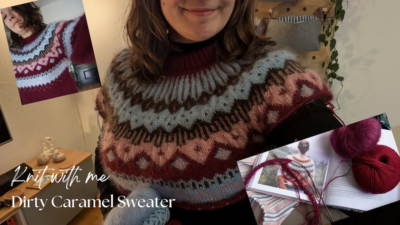 Knit with me ✨💫 #dirtycaramelsweater von @Kutovakika 🩷🩵 Projektvlog 2
