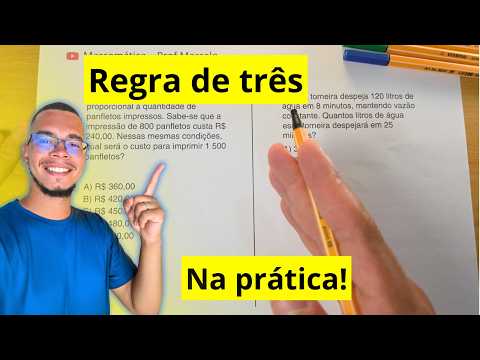 REGRA DE TRÊS SIMPLES E COMPOSTA | 10 QUESTÕES RESOLVIDAS