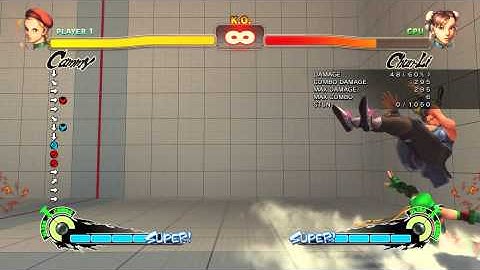 SSF4 AE 2012 - Cammy Combo char specific (against Chun Li) - with FADC Ultra