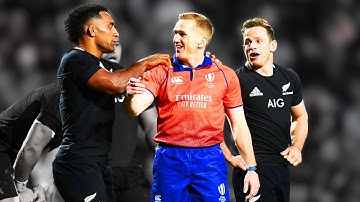The RAREST Referee & Player Interaction in Rugby!