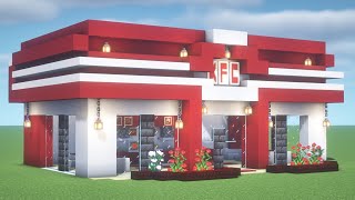 How To Build a KFC  Minecraft Tutorial