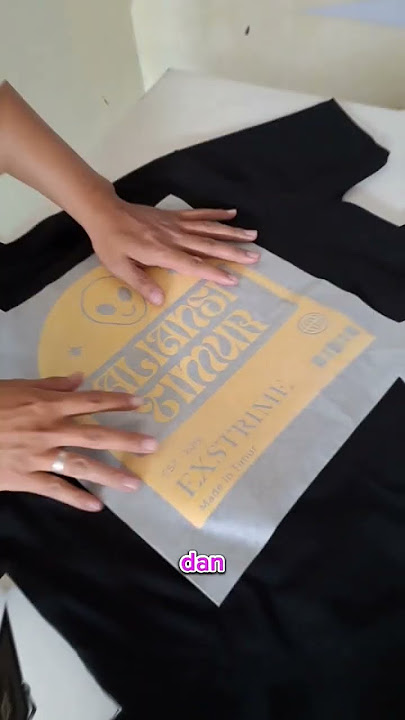 sablon kaos manual plastisol 1 warna | Alfurizqee Konveksi