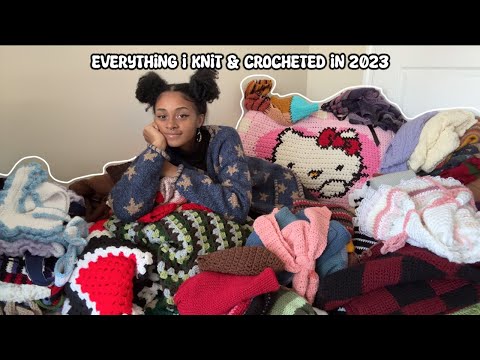 ৎ˚₊✩‧₊Everything I Knit & Crocheted in 2023₊✩‧₊˚౨