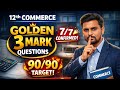 12th COMMERCE GOLDEN THREE MARKS 📊 (Tamil &amp; English Medium) PUBLIC EXAM SERIES #12th #12thcommerce 