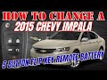 How to change a 2015 Chevy Impala 5 button flip key remote battery