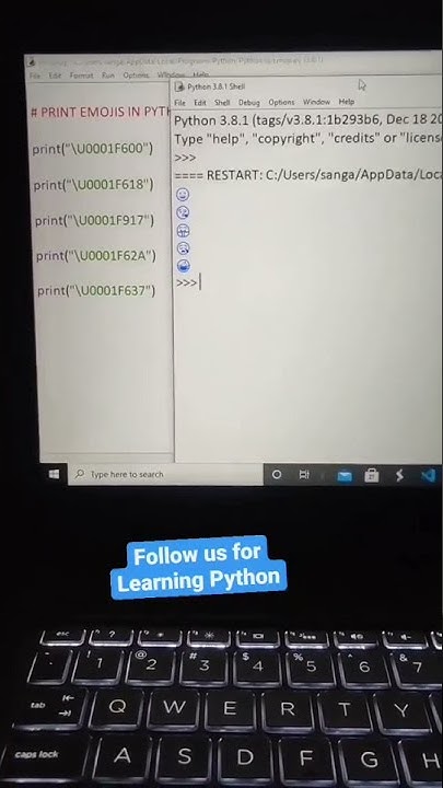 python emoji code || - YouTube