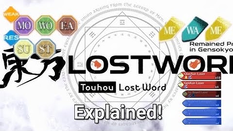 Touhou Lost Word Explained! - Elements
