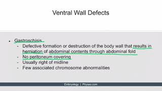 Gastrointestinal Embryology Section 3 Midgut Pathology Ph