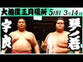 大相撲　宇良ー琴ノ若＜令和６年三月場所５日目＞SUMO