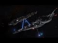 [Elite Dangerous] Capital Ship Jumps into and out of Battle