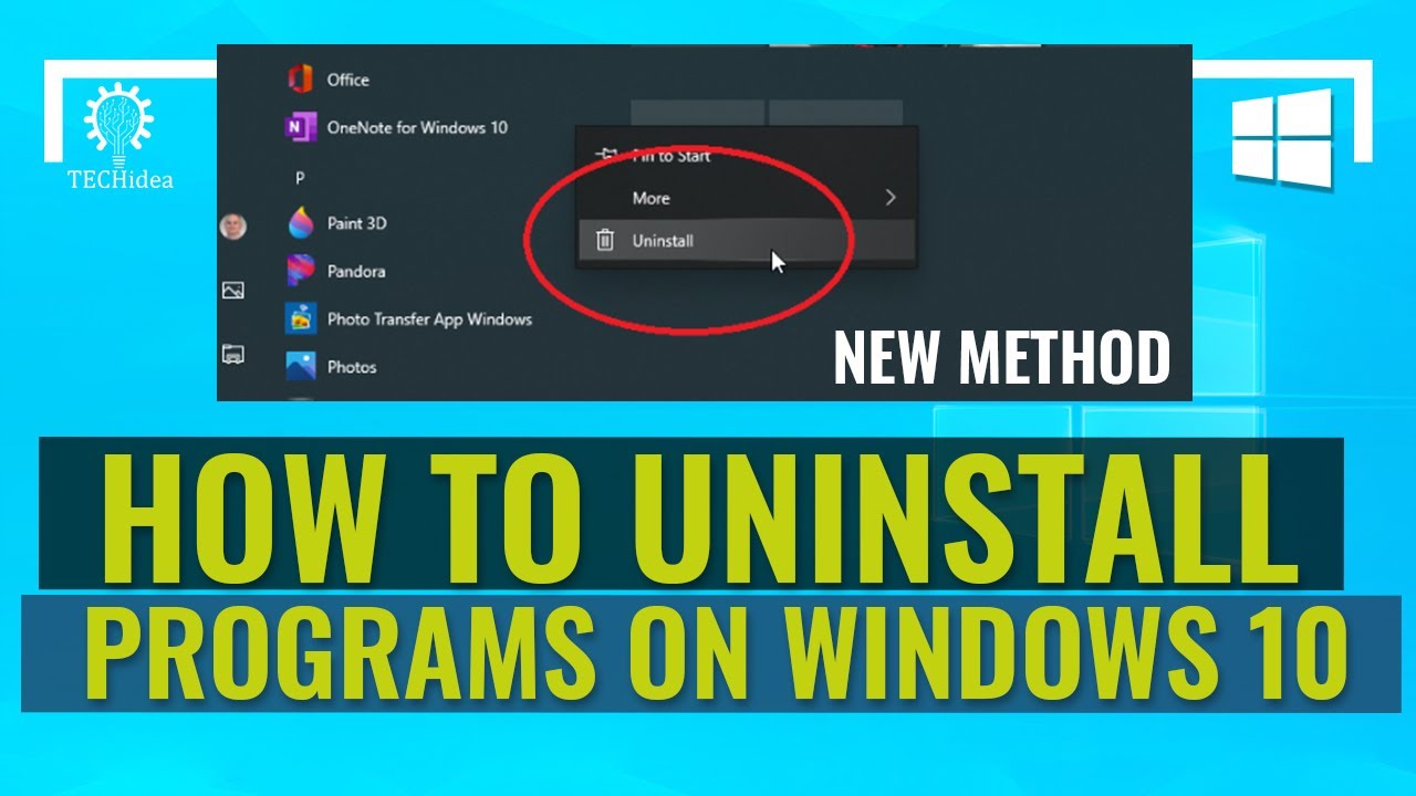 How to Uninstall Programs on Windows 10 in 2024 [New Method] (Easy ...